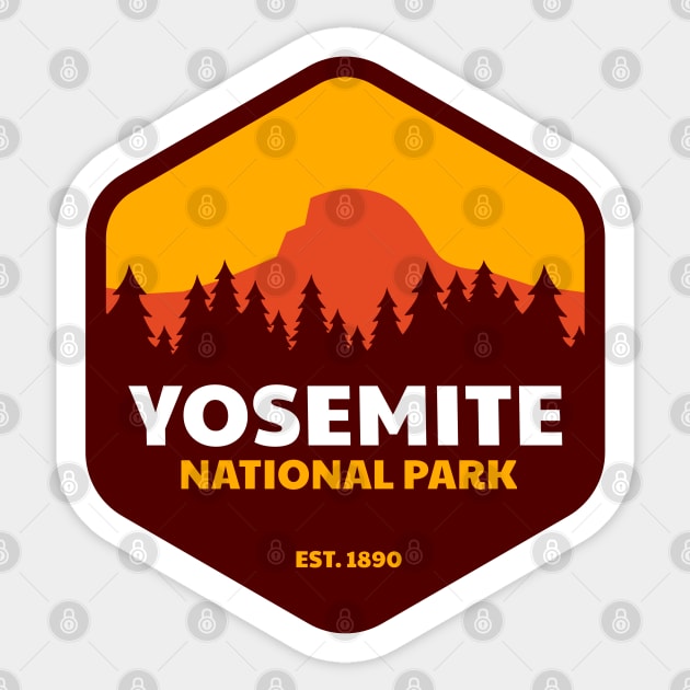 Yosemite National Park Sticker by AnthonyAyy